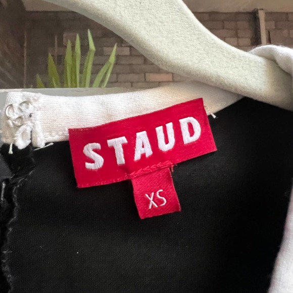 Staud Black & White Fig Cutout Mini Dress Size XS - Picture 7 of 9